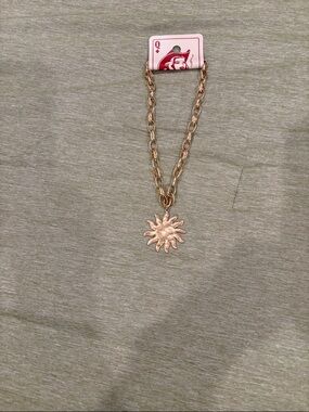 Targeted Sunset necklace-Gold Sunburst Pendant Chain Necklace - Women's Jewelry